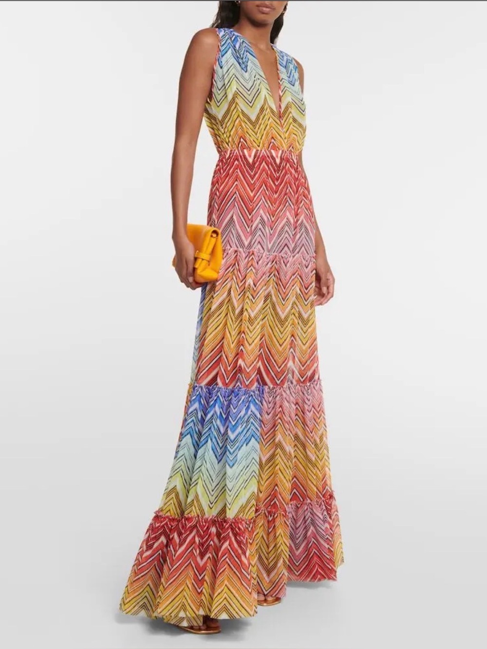 $1260 NWT Missoni Women Red Long Cover Up Swimwear Size 40
